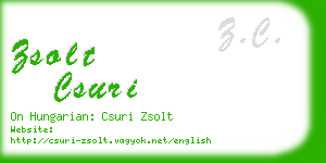 zsolt csuri business card